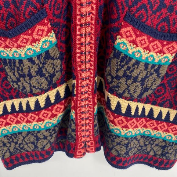 Sahalie Cardigan Women’s Large Aztec Southwest Western Fall Cowgirl Lagenlook - Picture 2 of 9